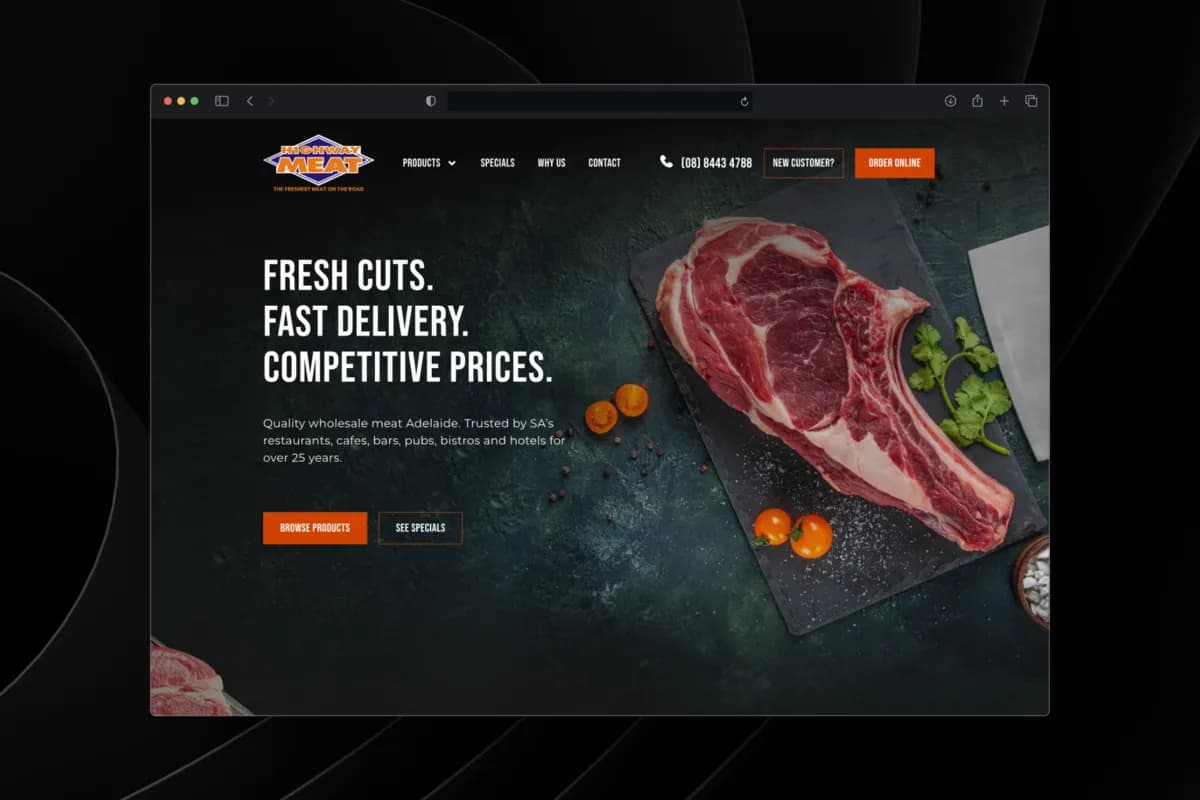 Highway Meat Website Refresh
